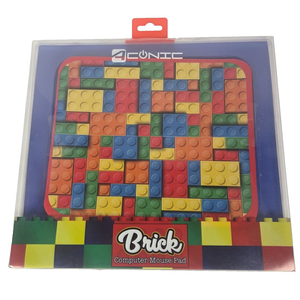 Aduro AC Onic Brick Computer Mouse Pad Building Blocks Multicolor Desk Mat New